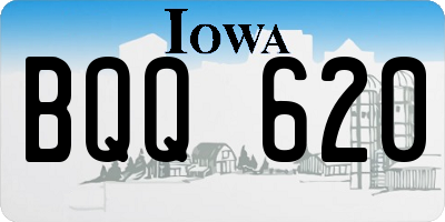 IA license plate BQQ620