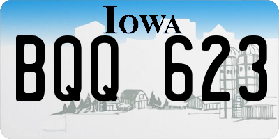 IA license plate BQQ623