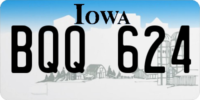 IA license plate BQQ624