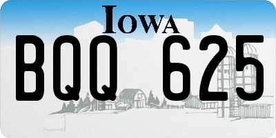 IA license plate BQQ625