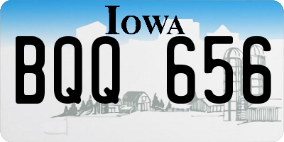 IA license plate BQQ656