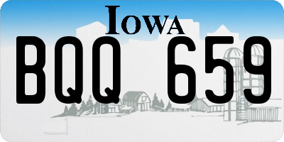 IA license plate BQQ659