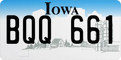 IA license plate BQQ661