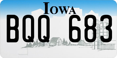IA license plate BQQ683