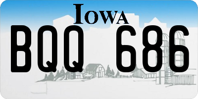 IA license plate BQQ686
