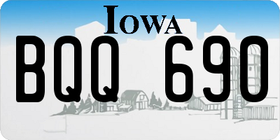 IA license plate BQQ690