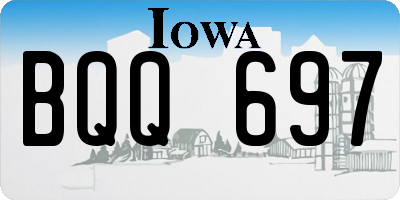 IA license plate BQQ697