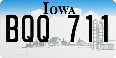 IA license plate BQQ711