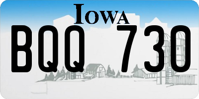 IA license plate BQQ730