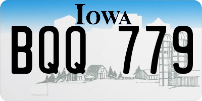 IA license plate BQQ779