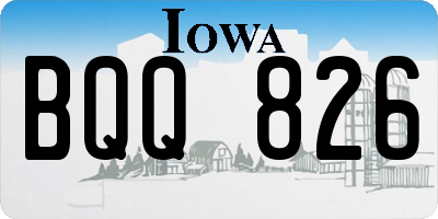 IA license plate BQQ826