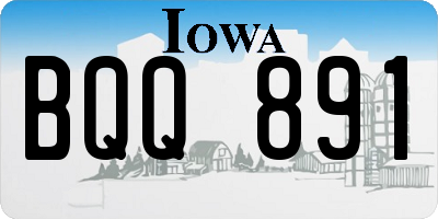 IA license plate BQQ891