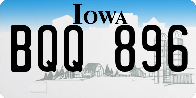 IA license plate BQQ896