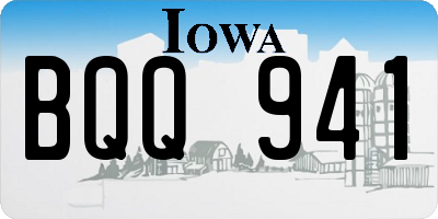 IA license plate BQQ941