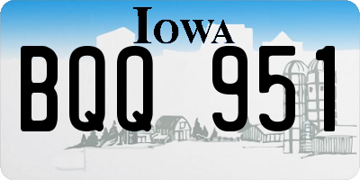 IA license plate BQQ951