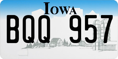 IA license plate BQQ957