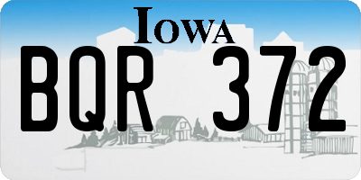 IA license plate BQR372