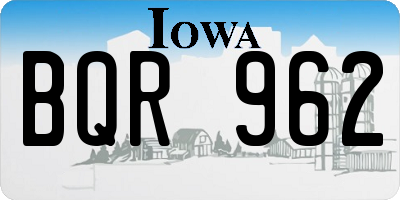 IA license plate BQR962