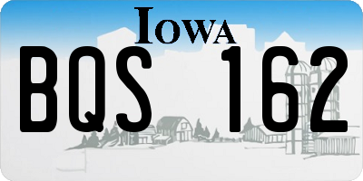 IA license plate BQS162