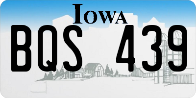 IA license plate BQS439