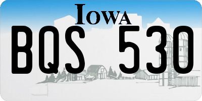 IA license plate BQS530