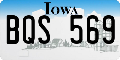 IA license plate BQS569