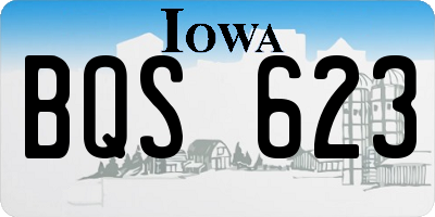 IA license plate BQS623