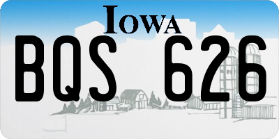 IA license plate BQS626