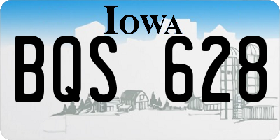 IA license plate BQS628