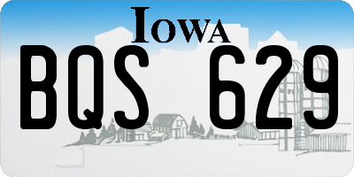 IA license plate BQS629