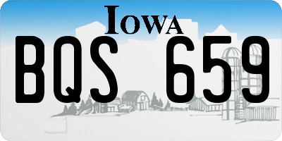 IA license plate BQS659