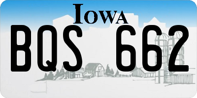 IA license plate BQS662