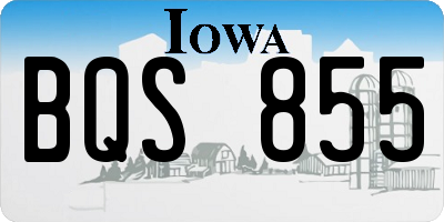IA license plate BQS855