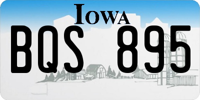 IA license plate BQS895