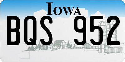 IA license plate BQS952