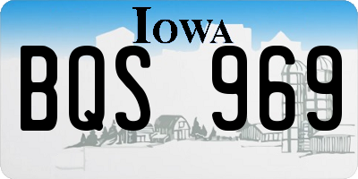 IA license plate BQS969