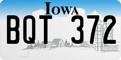 IA license plate BQT372