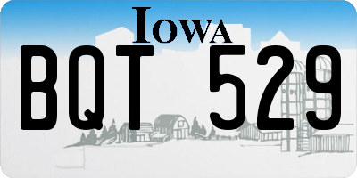 IA license plate BQT529