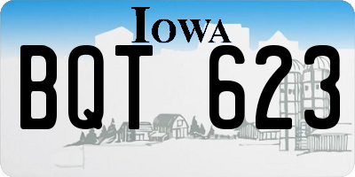 IA license plate BQT623