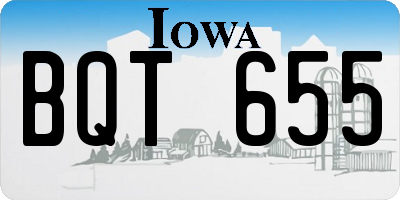 IA license plate BQT655