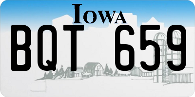 IA license plate BQT659