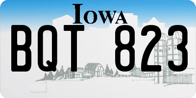IA license plate BQT823