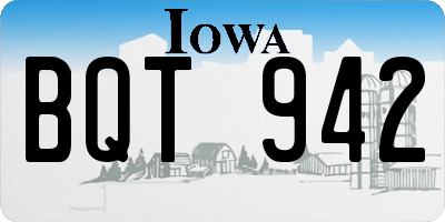 IA license plate BQT942