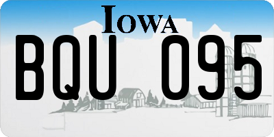 IA license plate BQU095