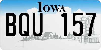 IA license plate BQU157