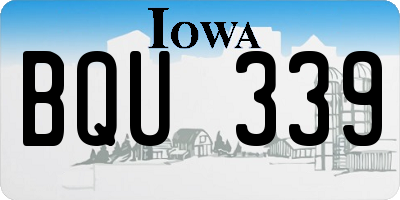 IA license plate BQU339