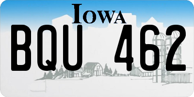 IA license plate BQU462