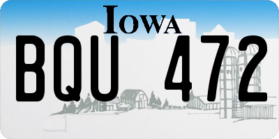 IA license plate BQU472