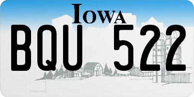 IA license plate BQU522