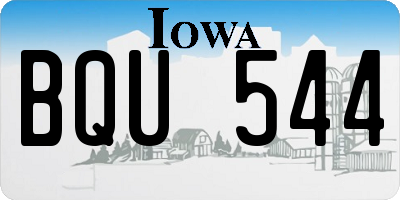 IA license plate BQU544